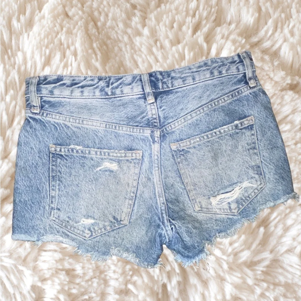 Distressed Denim Women Shorts - Picture 2 of 10